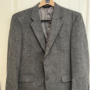 Joseph A Bank grey camel hair jacket